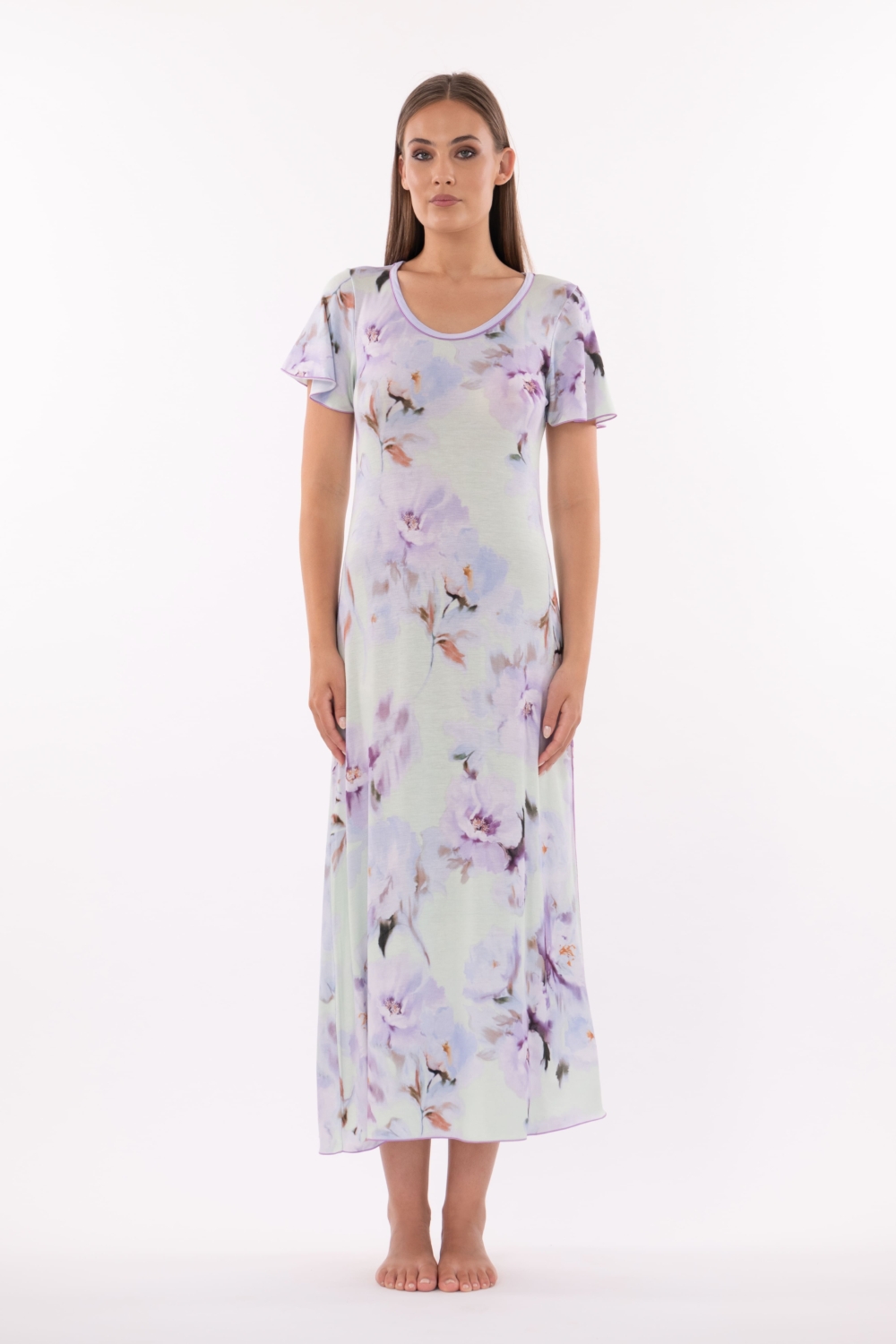 Camicia Viscosa Stampa Fiore